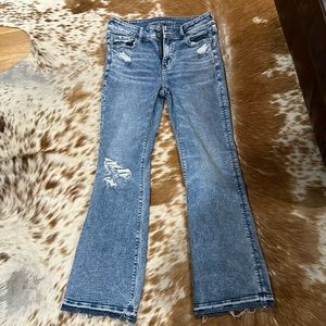 American Eagle Hi-Rise Artist Flare Jeans.